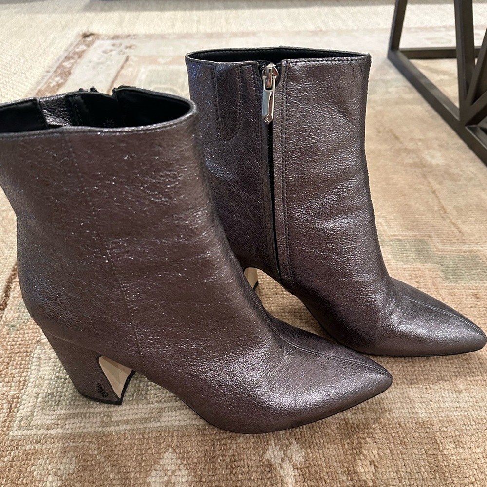 Sam Edelman metallic booties